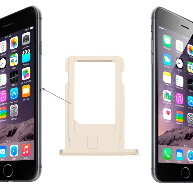 Card Tray  for iPhone 6(Gold) - iPhone 6/6 Plus Parts by PMc TechLife | Online Shopping South Africa | PMc TechLife | Buy Now Pay Later Mobicred