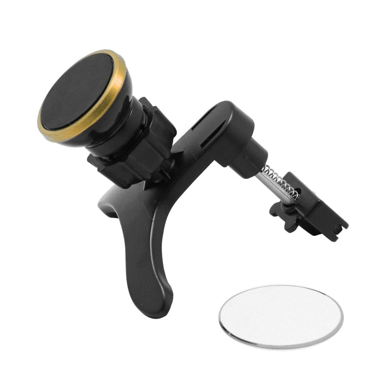 Rotatable Universal Car Air Vent Magnetic Phone Holder Stand Mount , For iPhone, Galaxy, Huawei, Xiaomi, Lenovo, Sony, LG, HTC and Other Smartphones(Gold)