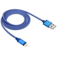 Net Style Metal Head 8 Pin to USB Data / Charger Cable, Cable Length: 1m(Blue) - Normal Style Cable by PMC TechLife | Online Shopping South Africa | PMC TechLife | Buy Now Pay Later Mobicred