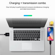 Net Style Metal Head 8 Pin to USB Data / Charger Cable, Cable Length: 1m(Blue)