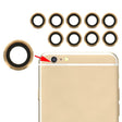 10 Pairs for iPhone 6 & 6s Rear Camera Lens with Bezel(Gold) - iPhone 6/6 Plus Parts by PMc TechLife | Online Shopping South Africa | PMc TechLife | Buy Now Pay Later Mobicred