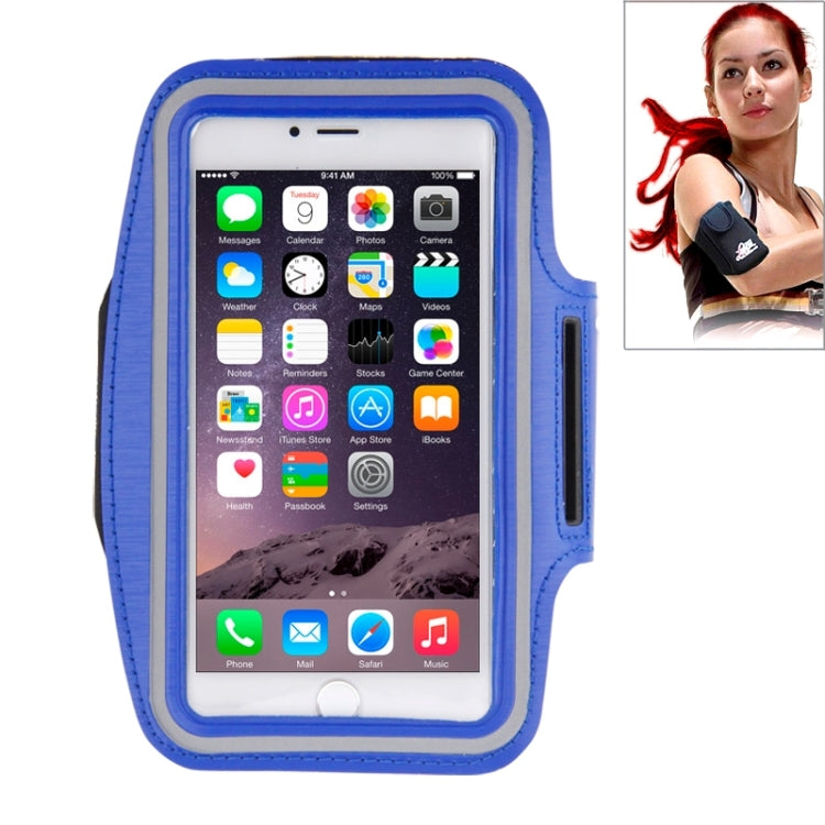 Sport Armband Case with Earphone Hole and Key Pocket for iPhone 6 Plus(Dark Blue) - More iPhone Cases by PMC TechLife | Online Shopping South Africa | PMC TechLife | Buy Now Pay Later Mobicred