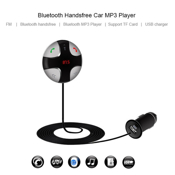FM29B Bluetooth FM Transmitter Hands-free Car Kit, Car Charger, For iPhone, Galaxy, Sony, Lenovo, HTC, Huawei, and other Smartphones