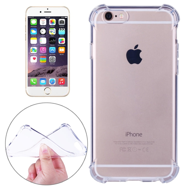 Shock-resistant Cushion TPU Protective Case for iPhone 6 & 6s(Transparent) - More iPhone Cases by PMC TechLife | Online Shopping South Africa | PMC TechLife | Buy Now Pay Later Mobicred