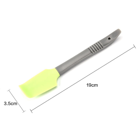 4 PCS Silicone Scraper Butter Spreader Knife Cake Smoother Cake Baking Tool(Green)