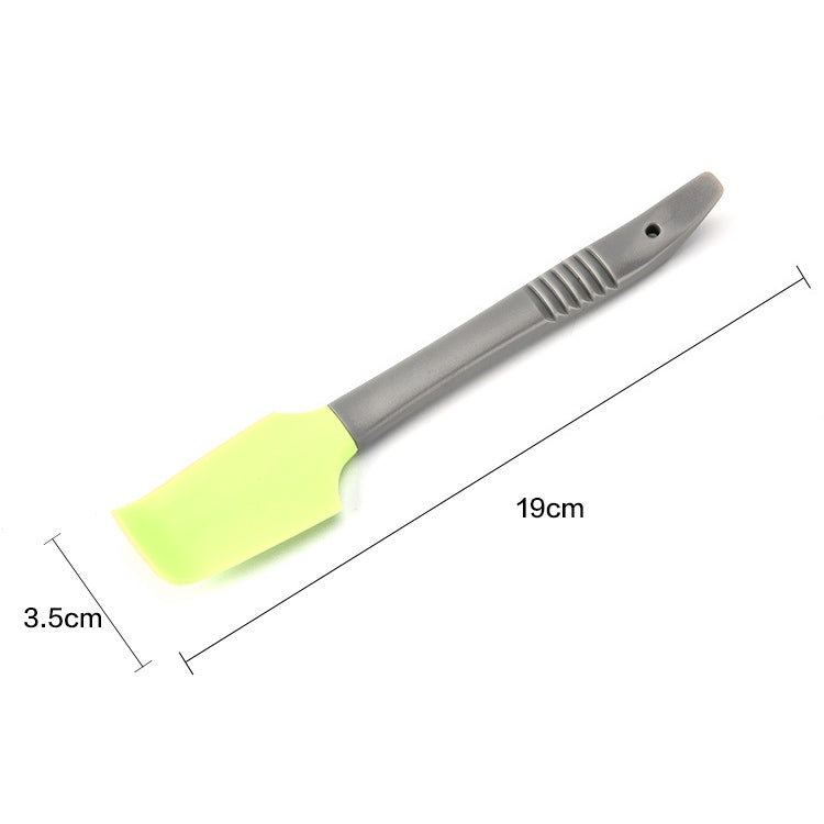 4 PCS Silicone Scraper Butter Spreader Knife Cake Smoother Cake Baking Tool(Green)