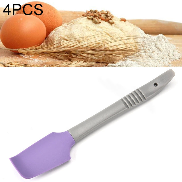 4 PCS Silicone Scraper Butter Spreader Knife Cake Smoother Cake Baking Tool