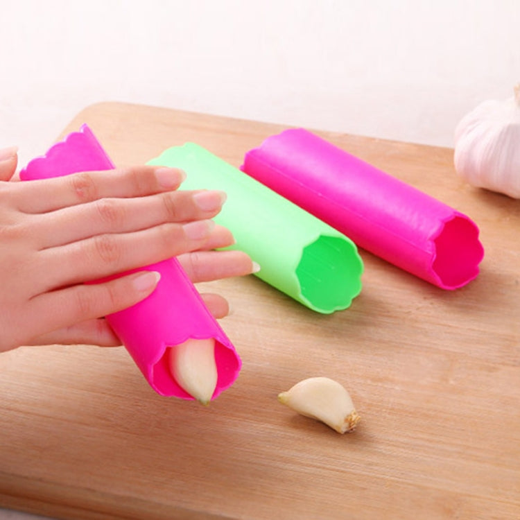 5 PCS Soft Resin Tube Shaped Reusable Magic Handheld Rolling Garlic Peeler Kitchen Tools (Random Color Delivery) - Cutter & Peeler by PMC TechLife | Online Shopping South Africa | PMC TechLife