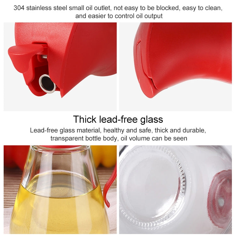 Automatic Lid Open Glass Oil Bottle(Green) - Condiment Bottles & Hip Flasks by PMC TechLife | Online Shopping South Africa | PMC TechLife | Buy Now Pay Later Mobicred