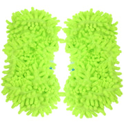 Pair of Multifunction Cleaning Slipper Cover Mop Floor Clean Shoes Covers(Green)
