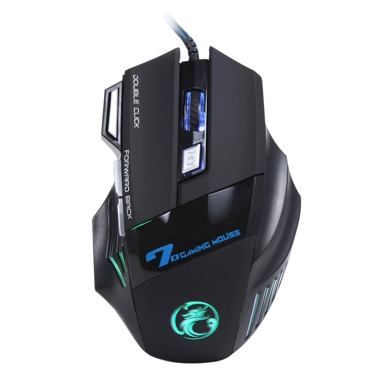 7 Buttons with Scroll Wheel 5000 DPI LED Wired Optical Gaming Mouse for Computer PC Laptop(Black) - Wired Mice by PMC TechLife | Online Shopping South Africa | PMC TechLife | Buy Now Pay Later Mobicred