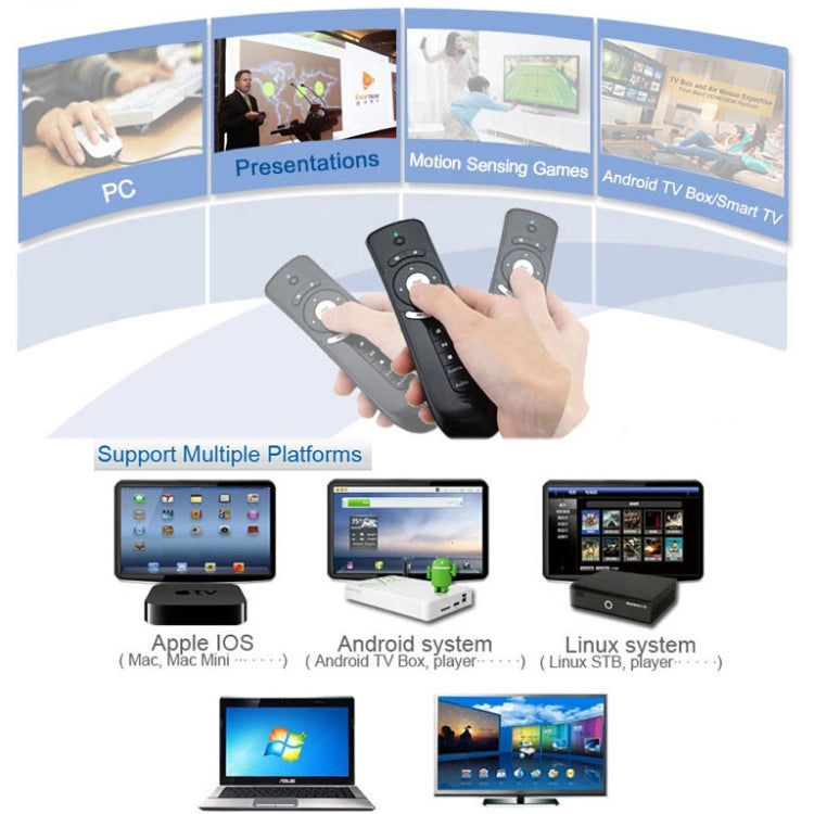 T2 Gyroscope Mini Fly Air Mouse 2.4G Android Remote Control 3D Sense Motion Stick for Desktop / Laptop - free shipping - PMC Jewellery - Order now!