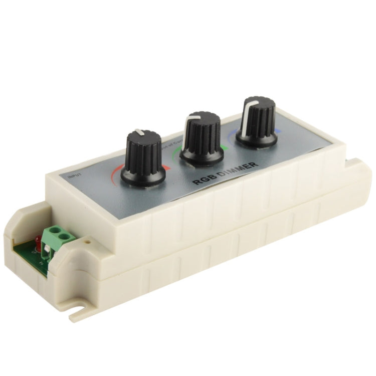 3 Channel RGB LED Dimmer Controller for LED Light Strip DC12-24V, Output Current: 3A - LED Controller by PMc TechLife | Online Shopping South Africa | PMc TechLife | Buy Now Pay Later Mobicred