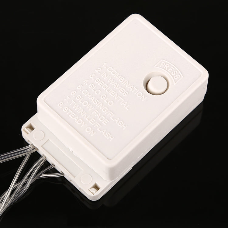 Water-resistant  String Light, Length: 10m, 100 LED, Flashing / Fading / Chasing Effect, with Controller, AC 220V, EU Plug(Yellow Light)