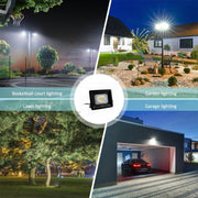 50W Water-resistant LED Floodlight Lamp, Luminous Flux: > 4000LM, PF > 0.9, RA > 80, AC 90-140V(Warm White)