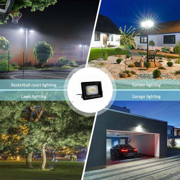 50W Water-resistant LED Floodlight Lamp, Luminous Flux: > 4000LM, PF > 0.9, RA > 80, AC 90-140V(Warm White)