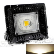 50W Water-resistant LED Floodlight Lamp, Luminous Flux: > 4000LM, PF > 0.9, RA > 80, AC 90-140V(Warm White)