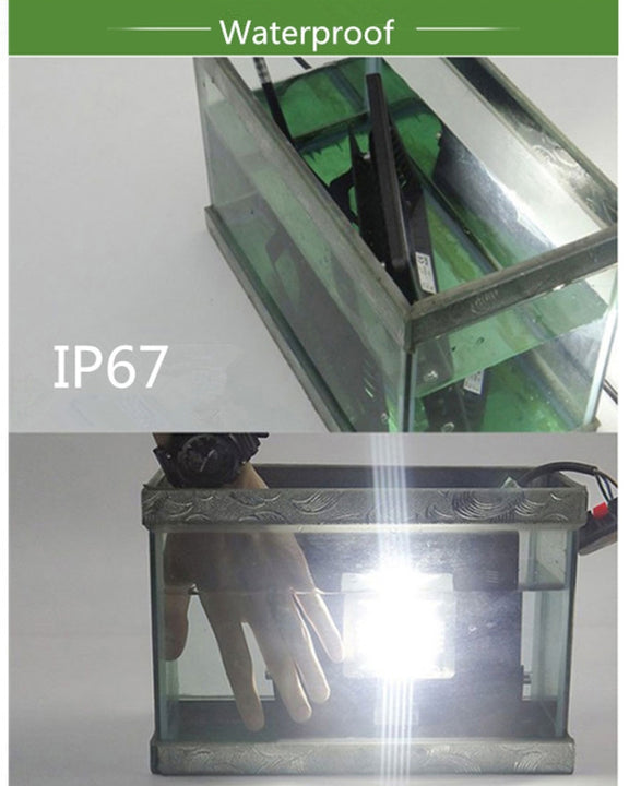 50W Water-resistant LED Floodlight Lamp, Luminous Flux: > 4000LM, PF > 0.9, RA > 80, AC 90-140V(Warm White)