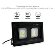 100W Water-resistant LED Floodlight Lamp, 2 x 48 LED SMD 2835, Luminous Flux: > 8000LM, PF > 0.9, RA > 80, AC 90-140V(Warm White)