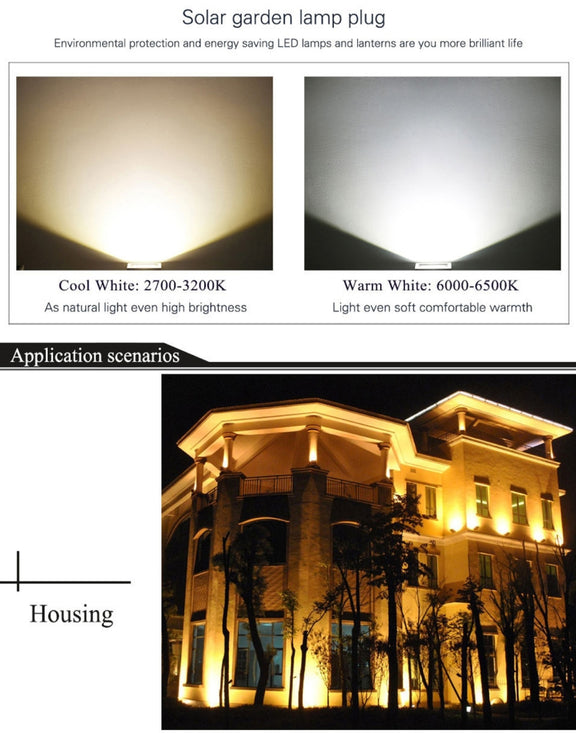 100W Water-resistant LED Floodlight Lamp, 2 x 48 LED SMD 2835, Luminous Flux: > 8000LM, PF > 0.9, RA > 80, AC 90-140V(Warm White)