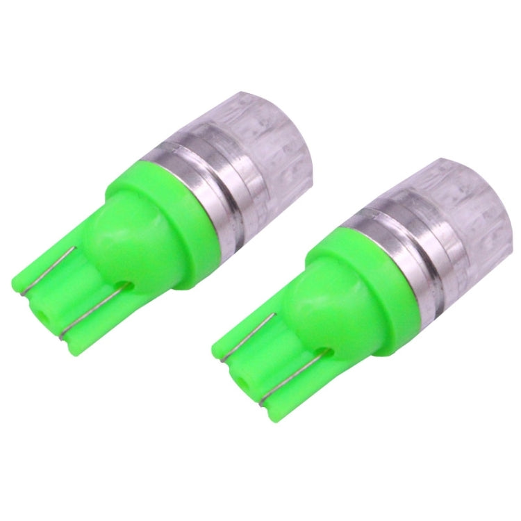 2 PCS T10 1.5W 60LM 1 LED Green COB LED Brake Light for Vehicles, DC12V(Green) - Instrument Lights by PMC TechLife | Online Shopping South Africa | PMC TechLife | Buy Now Pay Later Mobicred