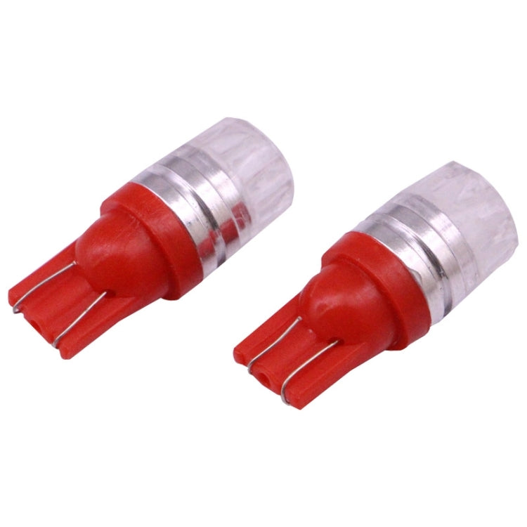 2 PCS T10 1.5W 60LM 1 LED Red COB LED Brake Light for Vehicles, DC12V(Red) - Instrument Lights by PMC TechLife | Online Shopping South Africa | PMC TechLife | Buy Now Pay Later Mobicred