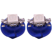 2 PCS B8.4 Blue Light 0.2W 12LM 1 LED SMD 5050 LED Instrument Light Bulb Dashboard Light for Vehicles, DC 12V(Blue)