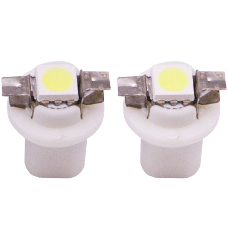 2 PCS B8.5 White Light 0.2W 12LM 1 LED SMD 5050 LED Instrument Light Bulb Dashboard Light for Vehicles, DC 12V(White) - Instrument Lights by PMC TechLife | Online Shopping South Africa | PMC TechLife | Buy Now Pay Later Mobicred