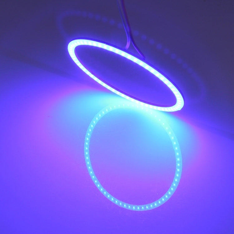 110mm 5W 180LM Angel Eyes Circles Car Headlight Blue Light COB LED Lights for Vehicles, DC 12-24V - Eagle Eye Lamps by PMC TechLife | Online Shopping South Africa | PMC TechLife | Buy Now Pay Later Mobicred
