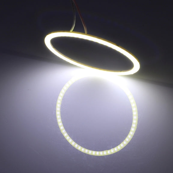 110mm 5W 180LM Angel Eyes Circles Car Headlight White Light COB LED Lights for Vehicles, DC 12-24V