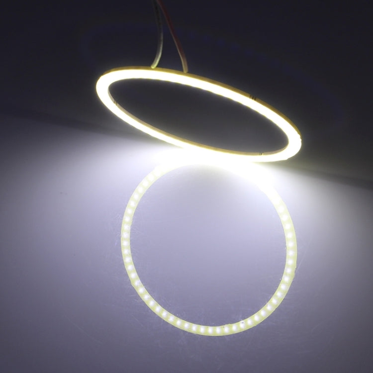 110mm 5W 180LM Angel Eyes Circles Car Headlight White Light COB LED Lights for Vehicles, DC 12-24V