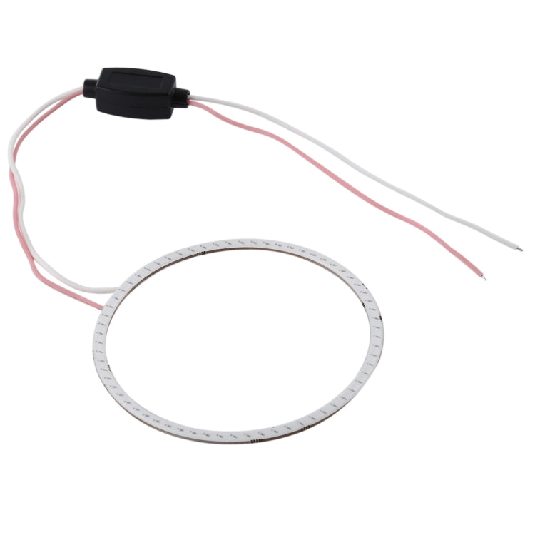 90mm 5W 180LM Angel Eyes Circles Car Headlight COB LED Lights for Vehicles, DC 12-24V (Green Light) - free shipping - PMC TechLife - Order now!