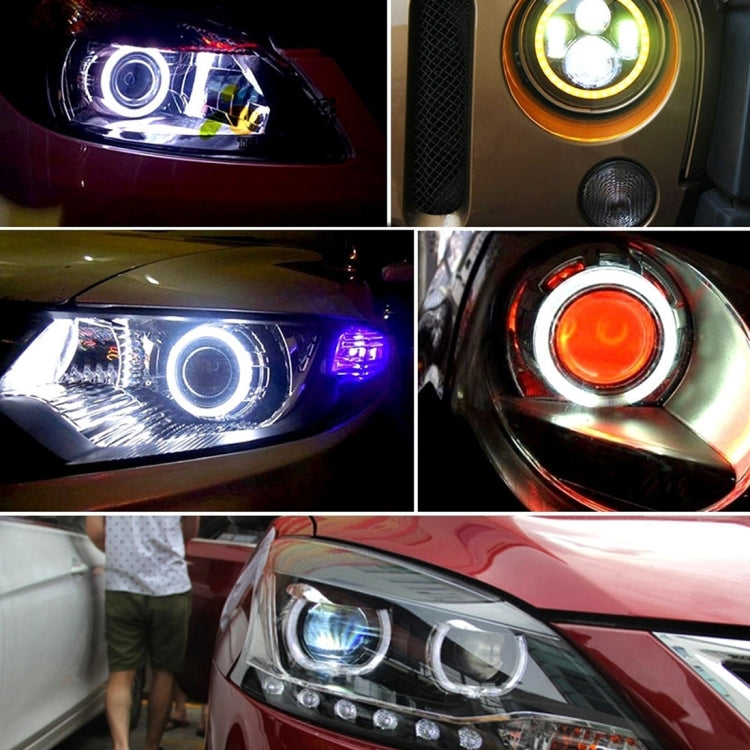 90mm 5W 180LM Angel Eyes Circles Car Headlight COB LED Lights for Vehicles, DC 12-24V(Ice Blue Light) - Eagle Eye Lamps by PMC TechLife | Online Shopping South Africa | PMC TechLife | Buy Now Pay Later Mobicred