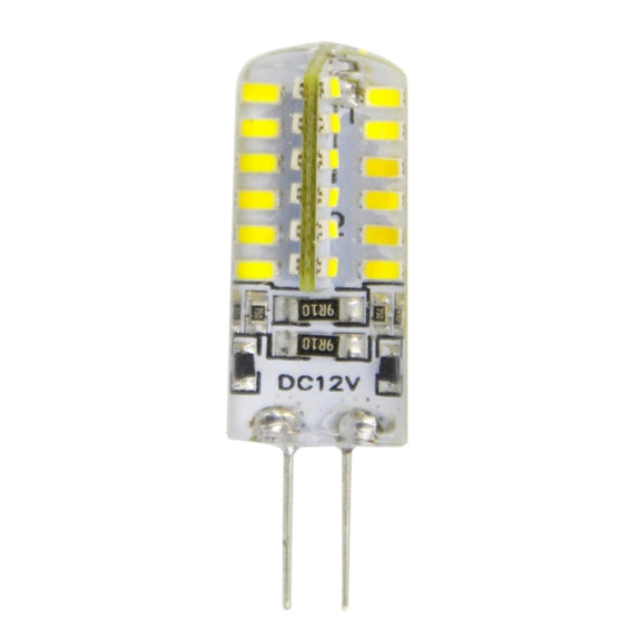 G4 3.5W 170LM Silicone Corn Light Bulb, 48 LED SMD 3014, White Light, DC 12V