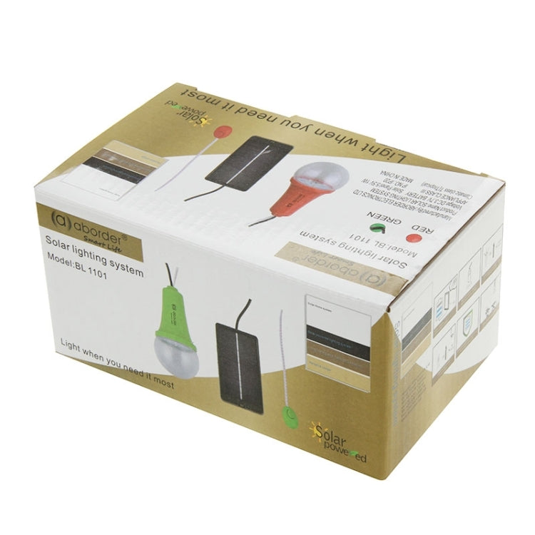 1W 1200mAh LED Energy Saving Light Bulb, Solar Powered Lighting System (Green) - Camping Lighting by PMc TechLife | Online Shopping South Africa | PMc TechLife | Buy Now Pay Later Mobicred