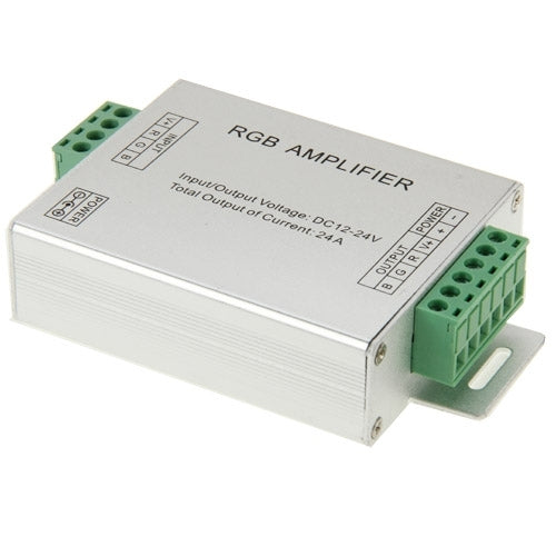 24A RGB Amplifier for LED Light, DC 12V-24V Input(Silver) - LED Controller by PMC Jewellery | Online Shopping South Africa | PMC Jewellery | Buy Now Pay Later Mobicred