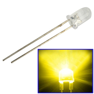 1000 PCS 3mm Water Clear LED Lamp(Yellow Light) - Light Beads by PMC Jewellery | Online Shopping South Africa | PMC Jewellery | Buy Now Pay Later Mobicred