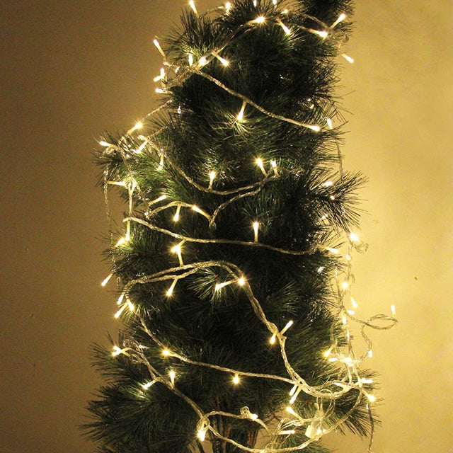30m Water-resistant IP44 String Decoration Light, For Christmas Party, 300 LED, Warm White Light  with 8 Functions Controller, 220-240V, EU Plug