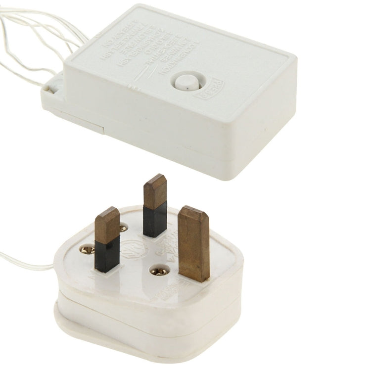 10m Waterproof IP44 String Decoration Light , For Christmas Party, 100 LED White Light, with 8 Functions Controller, 220V, UK Plug - Holiday Lights by PMC TechLife | Online Shopping South Africa | PMC TechLife | Buy Now Pay Later Mobicred