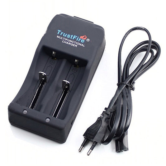 TR-006 Multi-function Battery Charger for 16340 / 18650 / 25500 / 26650 / 26700(Black) - free shipping - PMC Jewellery - Order now!