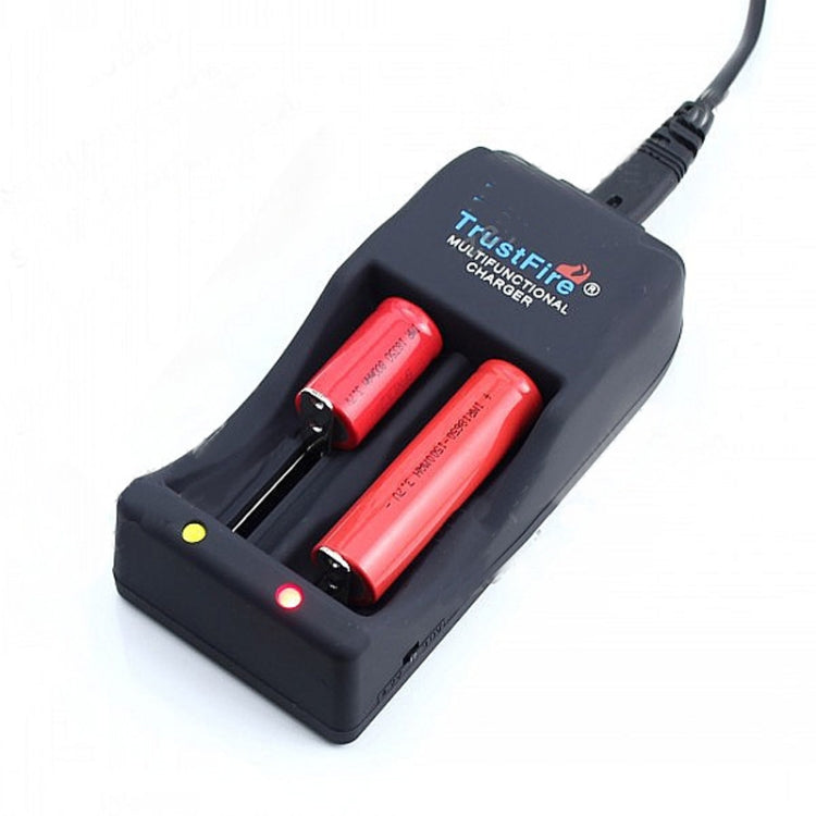 TR-006 Multi-function Battery Charger for 16340 / 18650 / 25500 / 26650 / 26700(Black) - free shipping - PMC TechLife - Order now!