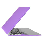 ENKAY for Macbook Air 11.6 inch (US Version) / A1370 / A1465 Hat-Prince 3 in 1 Frosted Hard Shell Plastic Protective Case with Keyboard Guard & Port Dust Plug(Purple)