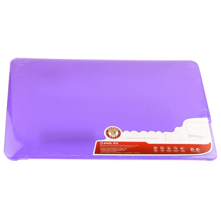 ENKAY for Macbook Air 11.6 inch (US Version) / A1370 / A1465 Hat-Prince 3 in 1 Frosted Hard Shell Plastic Protective Case with Keyboard Guard & Port Dust Plug(Purple)