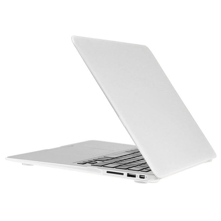 ENKAY for Macbook Air 11.6 inch (US Version) / A1370 / A1465 Hat-Prince 3 in 1 Frosted Hard Shell Plastic Protective Case with Keyboard Guard & Port Dust Plug(White)
