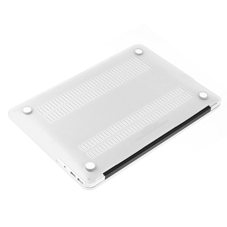 ENKAY for Macbook Air 11.6 inch (US Version) / A1370 / A1465 Hat-Prince 3 in 1 Frosted Hard Shell Plastic Protective Case with Keyboard Guard & Port Dust Plug(White)