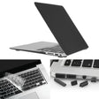 ENKAY for Macbook Air 13.3 inch (US Version) / A1369 / A1466 Hat-Prince 3 in 1 Frosted Hard Shell Plastic Protective Case with Keyboard Guard & Port Dust Plug(Black) - free shipping - PMC Jewellery - Order now!