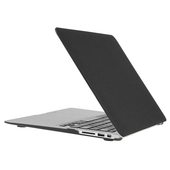 ENKAY for Macbook Air 13.3 inch (US Version) / A1369 / A1466 Hat-Prince 3 in 1 Frosted Hard Shell Plastic Protective Case with Keyboard Guard & Port Dust Plug(Black)