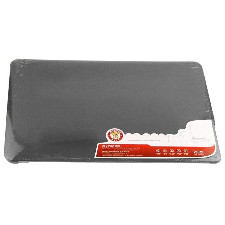 ENKAY for Macbook Air 13.3 inch (US Version) / A1369 / A1466 Hat-Prince 3 in 1 Frosted Hard Shell Plastic Protective Case with Keyboard Guard & Port Dust Plug(Black)