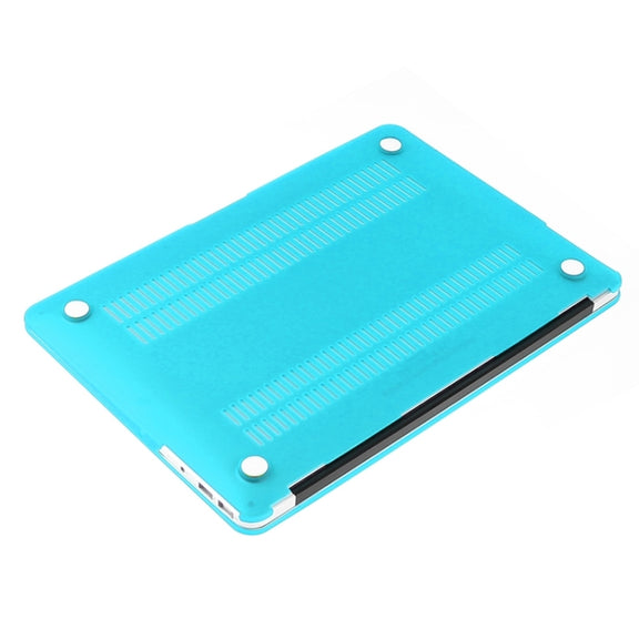 ENKAY for Macbook Air 13.3 inch (US Version) / A1369 / A1466 Hat-Prince 3 in 1 Frosted Hard Shell Plastic Protective Case with Keyboard Guard & Port Dust Plug(Blue)
