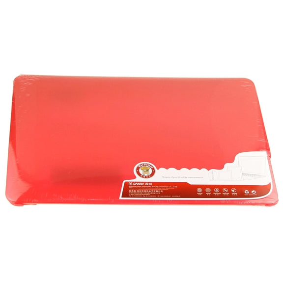 ENKAY for Macbook Air 13.3 inch (US Version) / A1369 / A1466 Hat-Prince 3 in 1 Frosted Hard Shell Plastic Protective Case with Keyboard Guard & Port Dust Plug(Red)